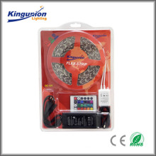 KINGUNION LED low voltage strip blister set 5050 60D RGB adapt Euro type plug 44 keys RGB remote controller